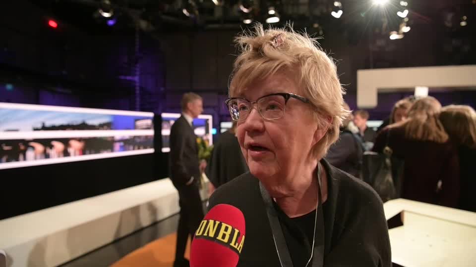 Lena Mellin efter partiledardebatten