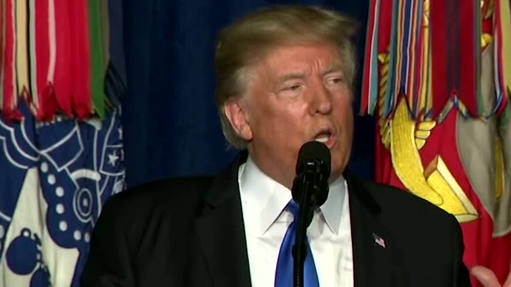 Trump om planerna för Afghanistan