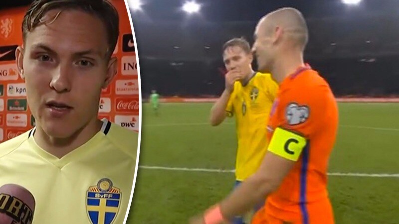 Här avslöjar han samtalet med Robben