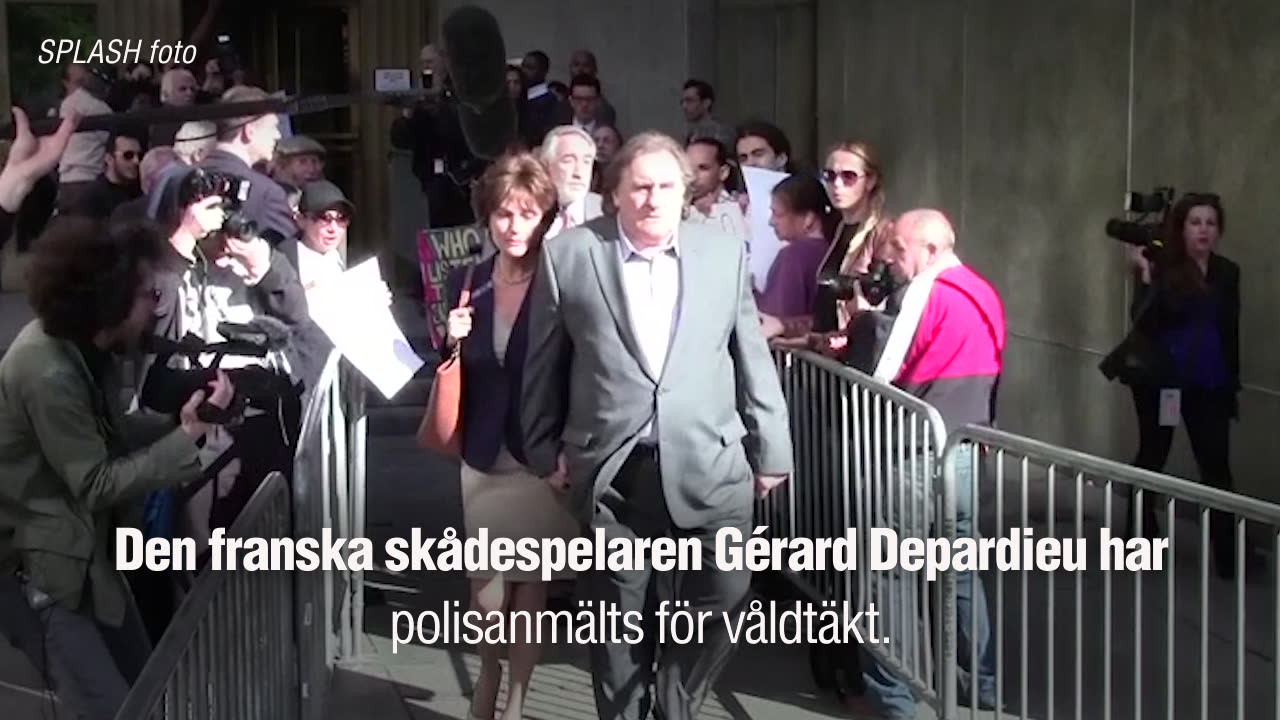 Gérard Depardieu anklagas för våldtäkt