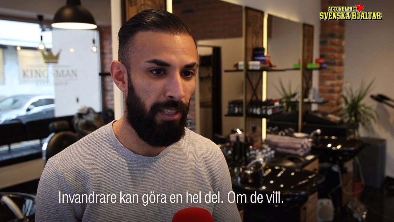 Frisören Ali klipper hemlösa gratis i Malmö inför julen