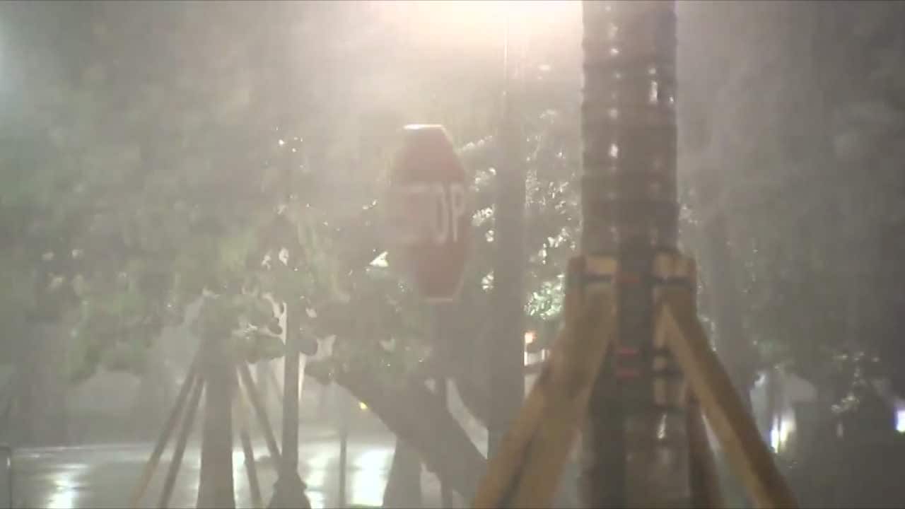 Så här ser det ut där Irma dragit fram