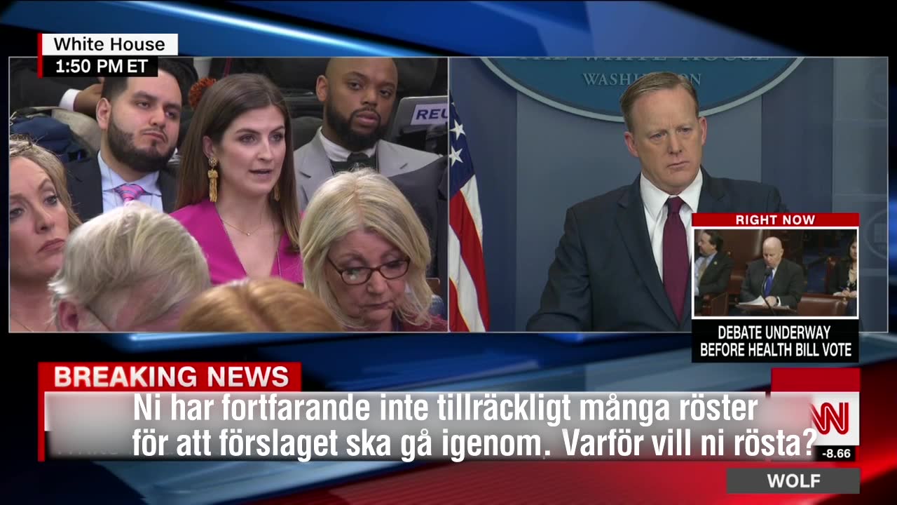 Saknas röster för Trumps sjukvårdsreform