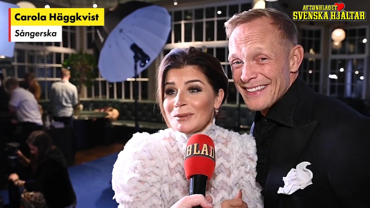 En stjärnspäckad röda mattan på Svenska hjältar