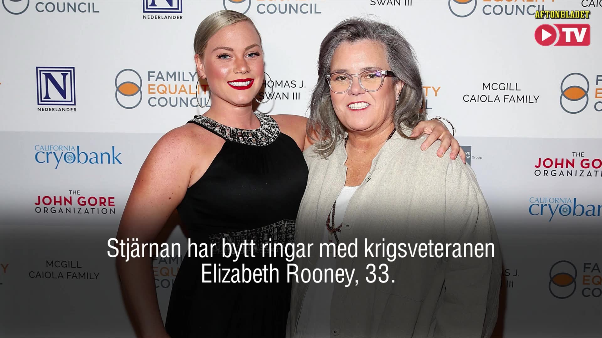 Rosie O’Donnell, 56, har förlovat sig med Elizabeth, 33