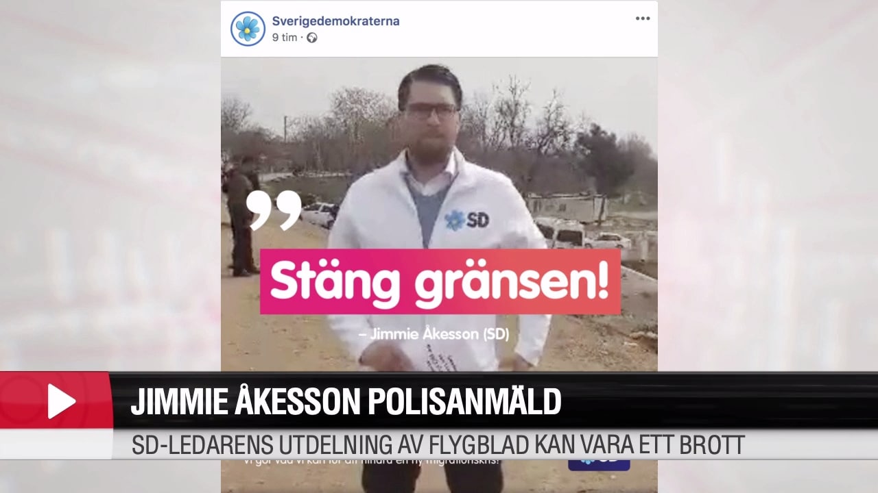 Jimmie Åkesson polisanmäld av advokat