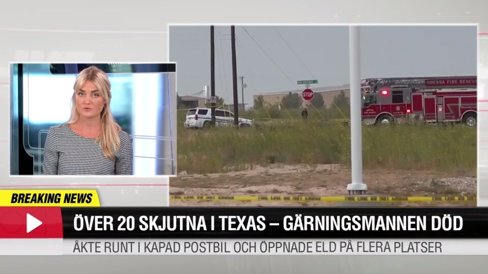 Över 20  skjutna i Texas — gärningsmannen död