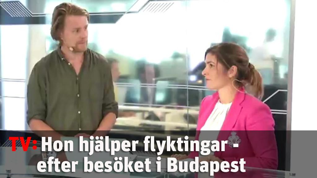 Hjälper flyktingar - efter besöket i Budapest