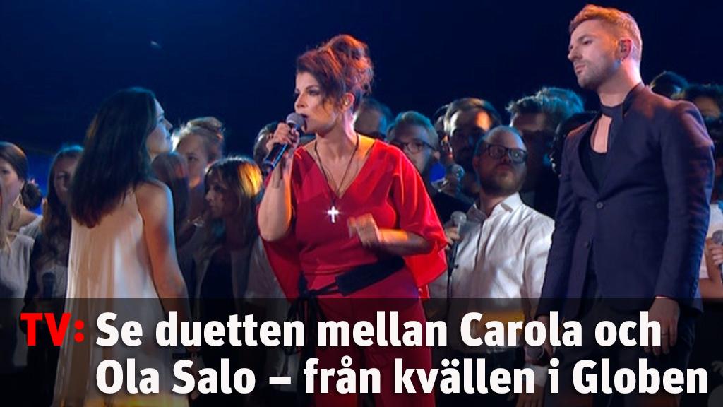 Magiskt öppningsnummer av Carola och Ola Salo, med Tensta Gospel Choir