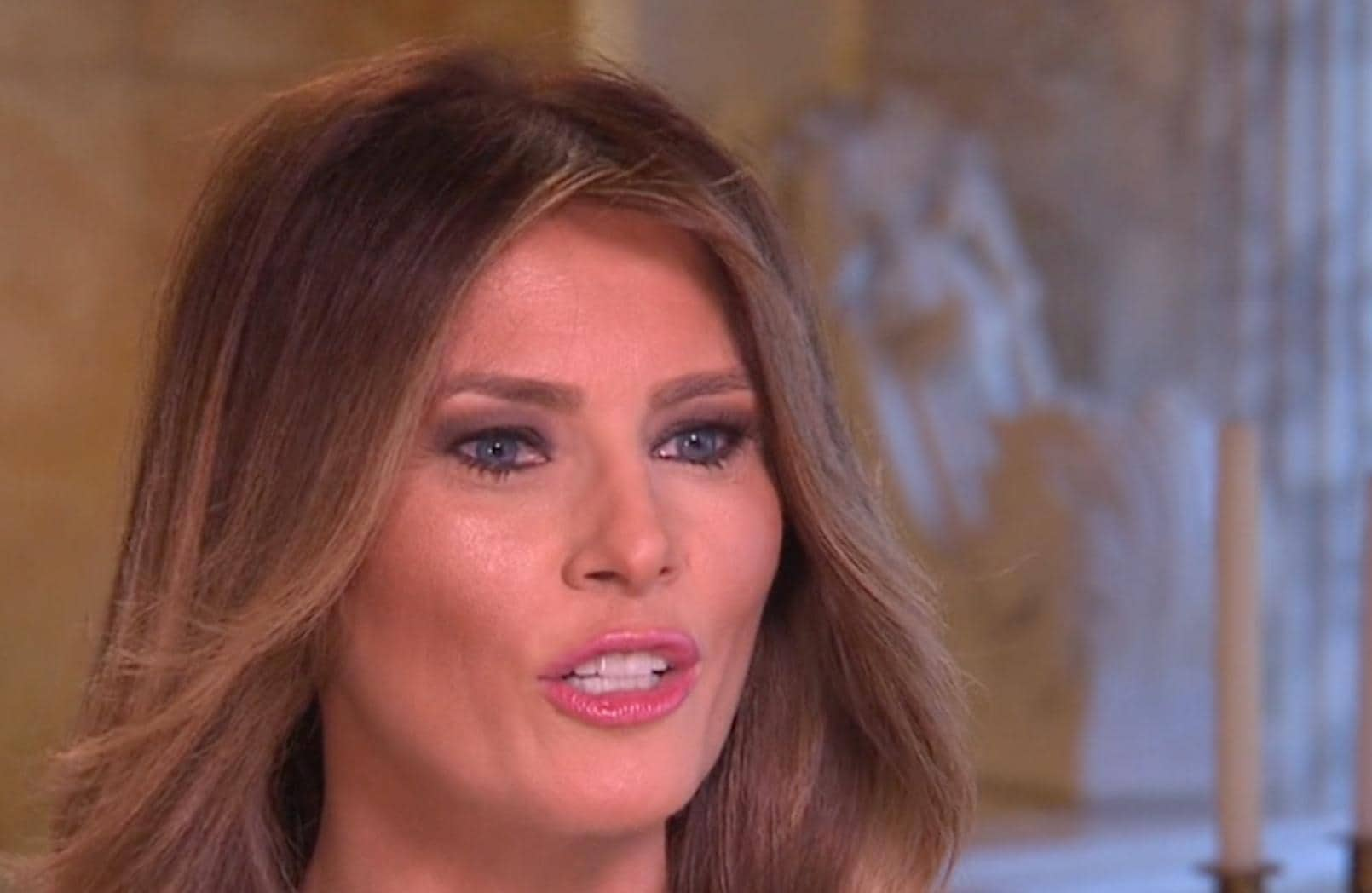 Melania Trump: Han blev hetsad