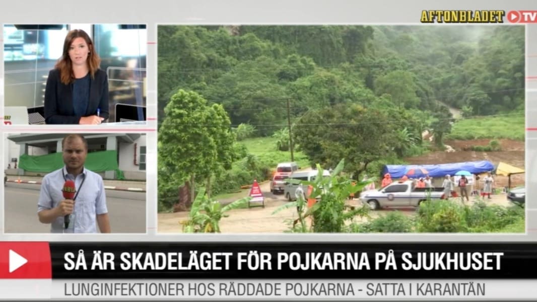 Aftonbladets reporter på plats: Så är läget för pojkarna på sjukhuset