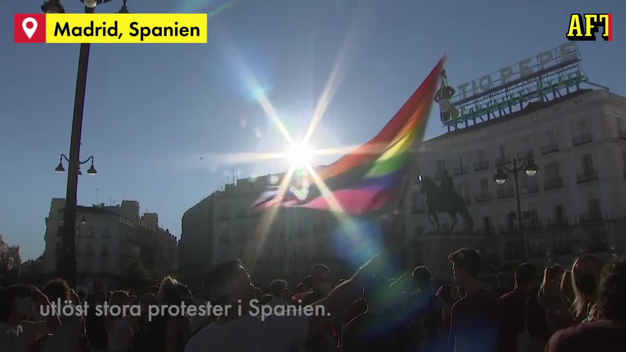 Stora demonstrationer i Madrid: Vi faller fortfarande offer för våld