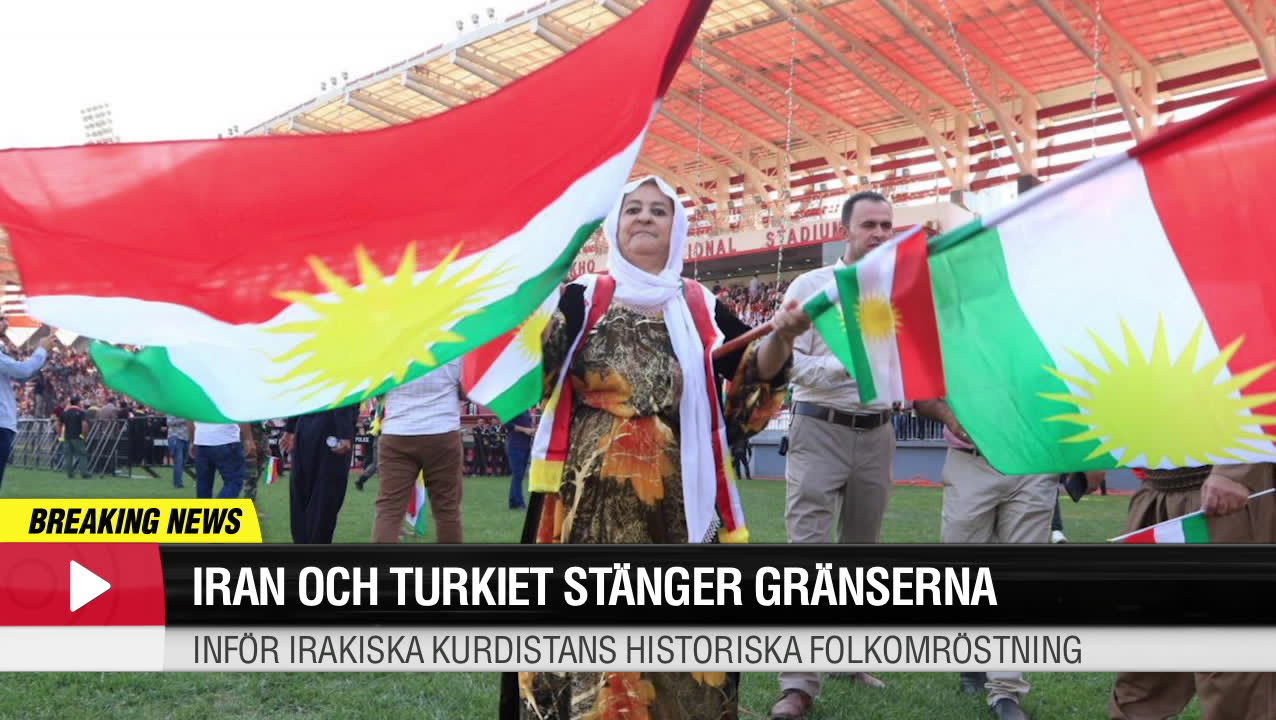 Irak och Turkiet stänger gränserna inför kritiserat omröstning