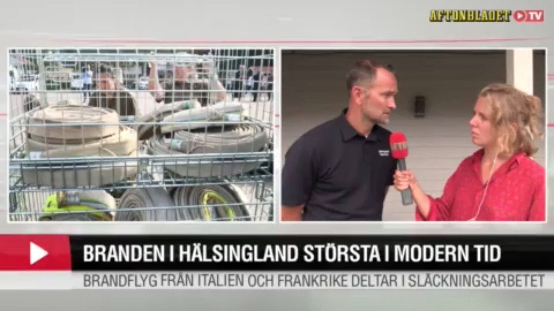 Branden i Hälsingland största i modern tid