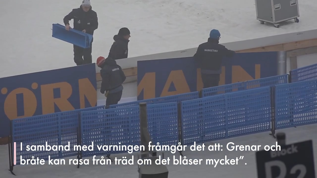 Orange varning i Oberhof på skidskytte-VM