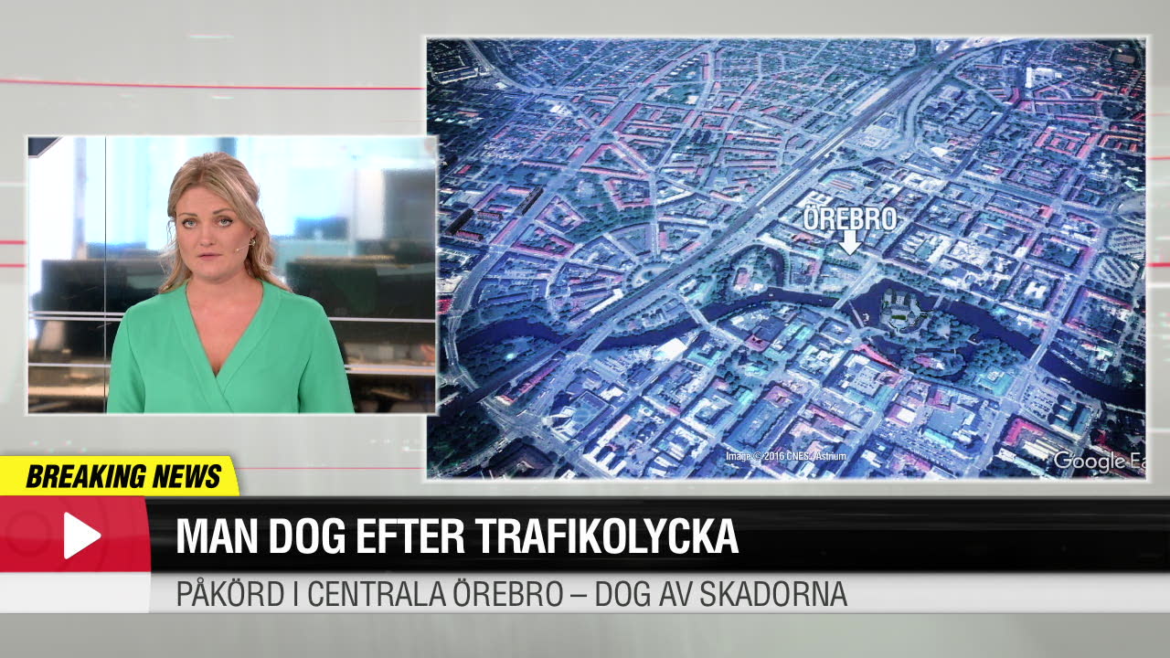 Man påkörd i Örebro – dog av sina skador