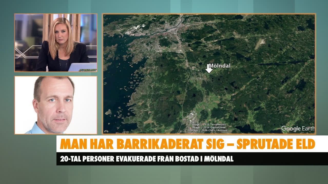 Man barrikaderade sig i lägenhet