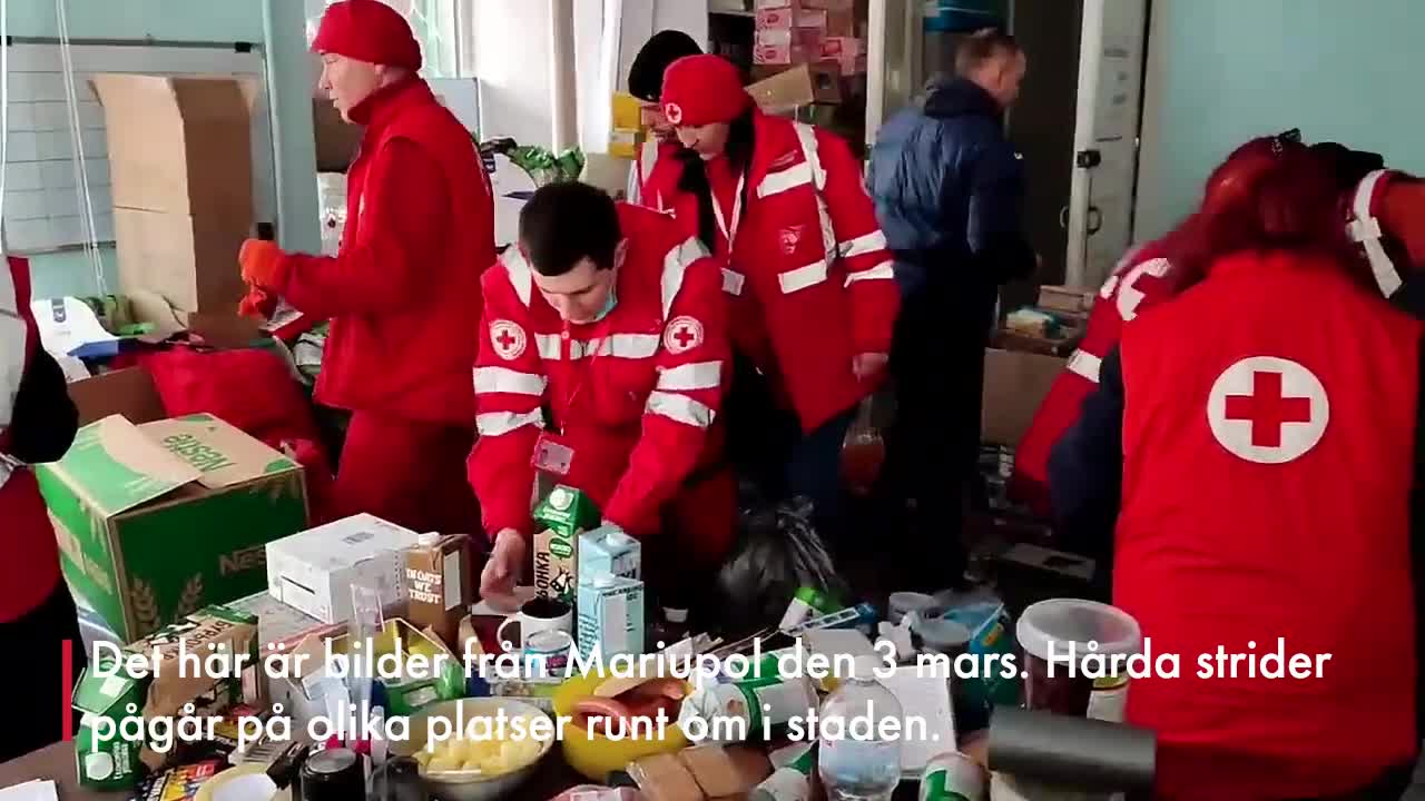 Röda korset-medarbetarnas egna filmer från Mariupol