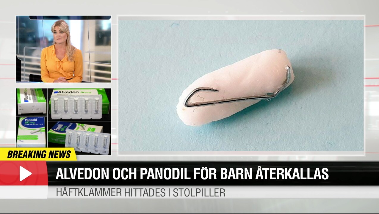 Alvedon och Panodil för barn återkallas