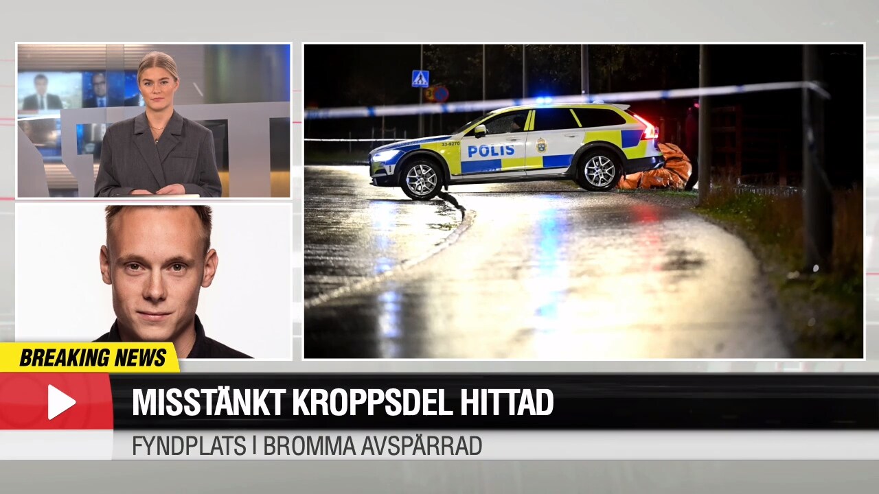 Misstänkt kroppsdel hittad i Bromma