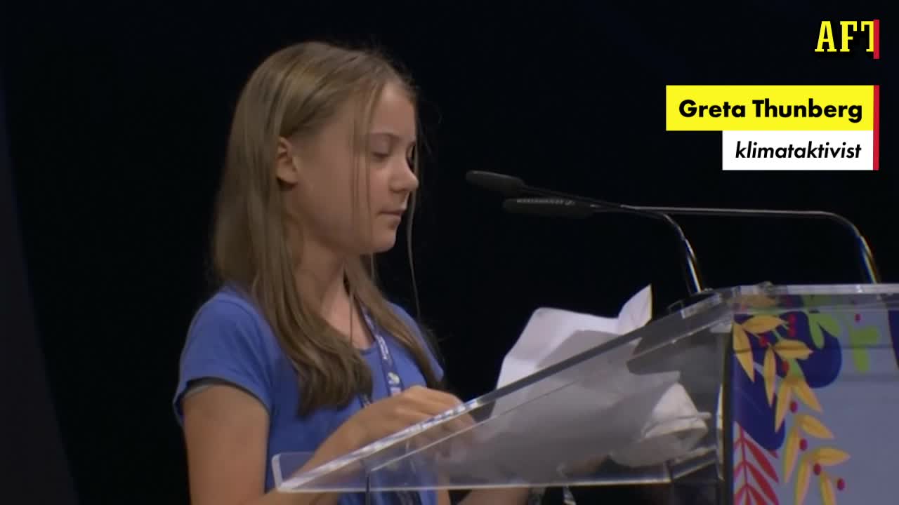 Här sågar Greta Thunberg världsledarna: "Tomma ord – bla, bla bla"