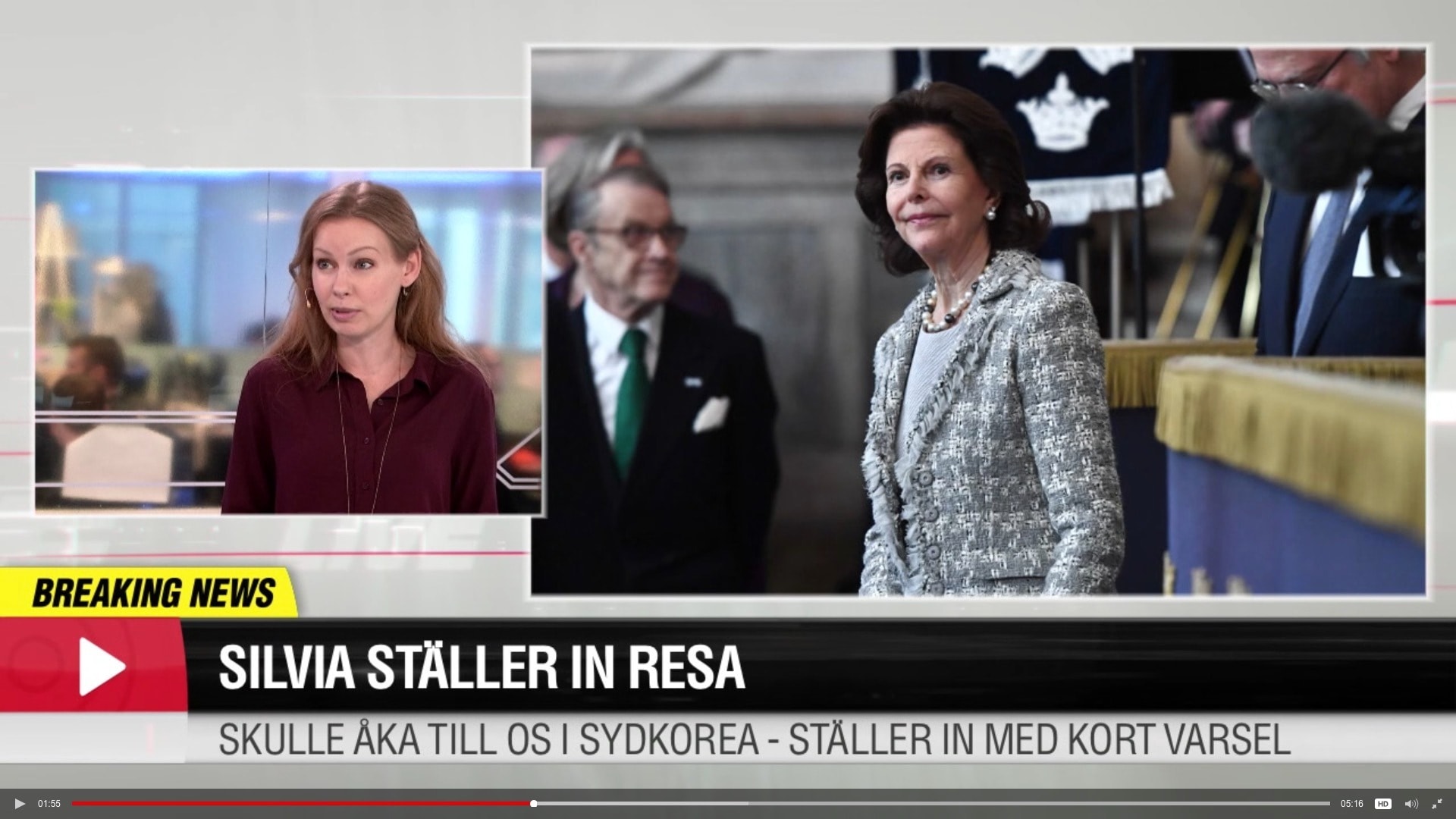 Drottning Silvia ställer in OS-resan