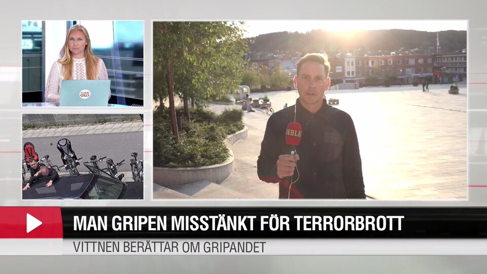 Man gripen misstänkt för terrorbrott