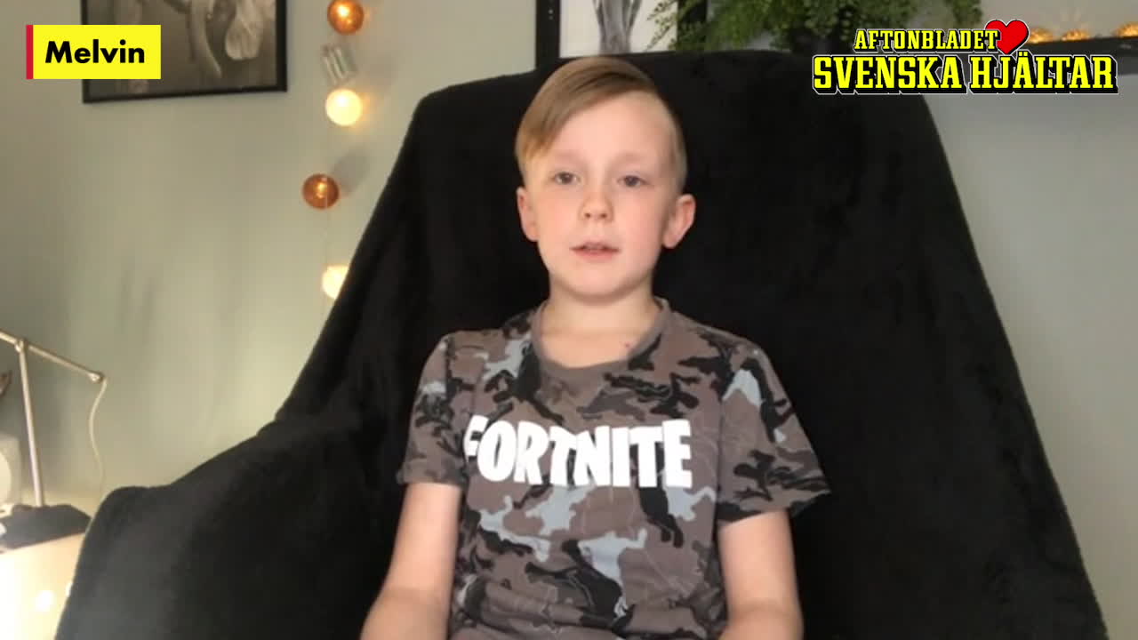 Melvin: ”Jag skänker till Unicef”