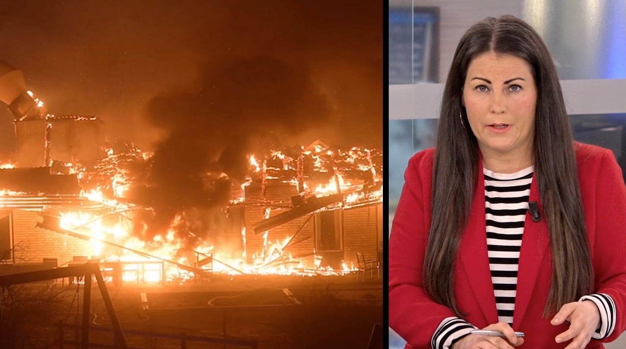 Storbrand i Ängelholm – man anhållen