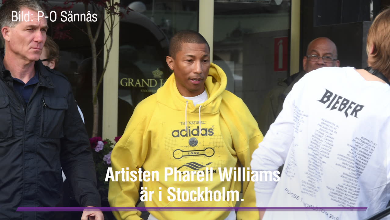 Pharell Williams är i  Stockholm