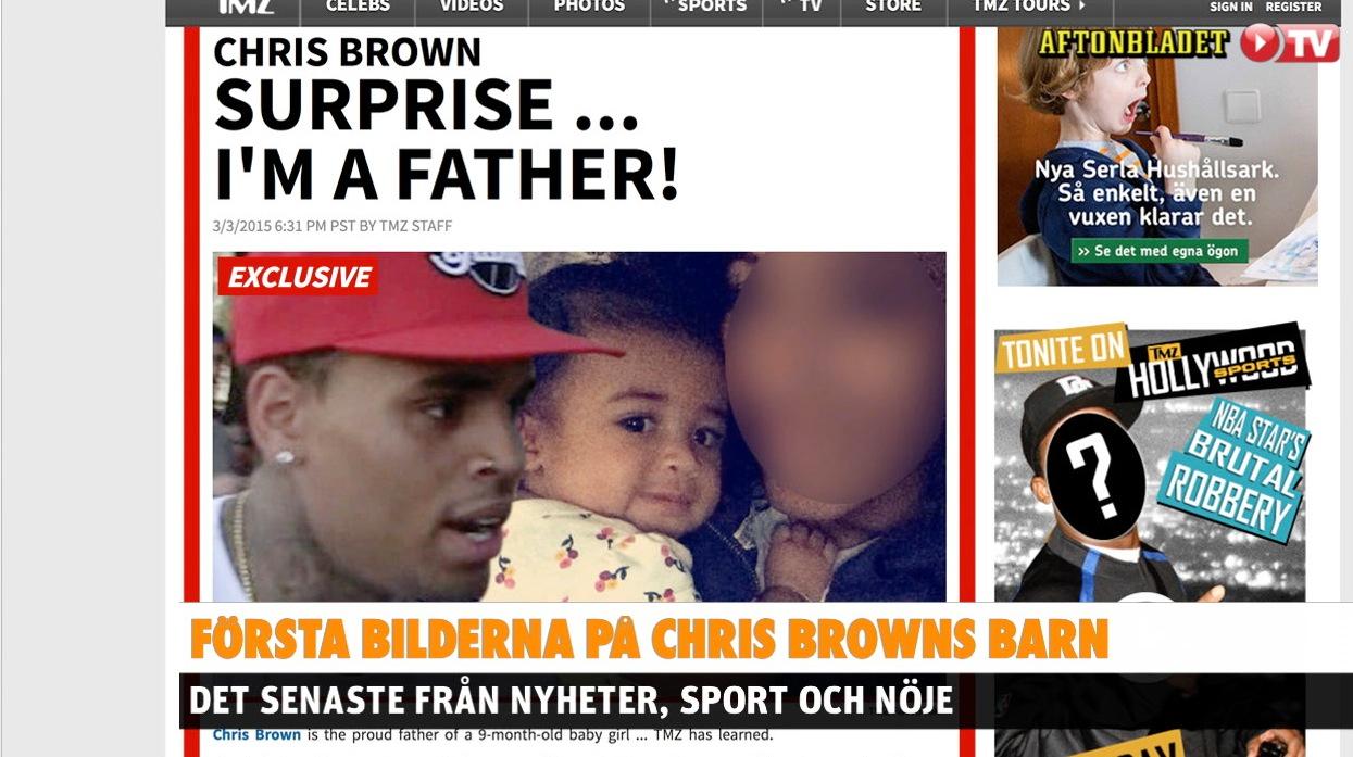 Chris Brown är pappa – till 9 månader gammal bebis