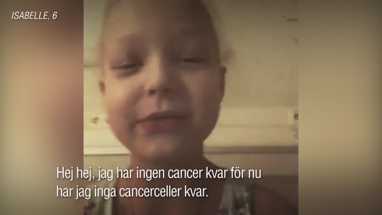 Här ger Isabelle positiva cancerbeskedet – i sin fina video