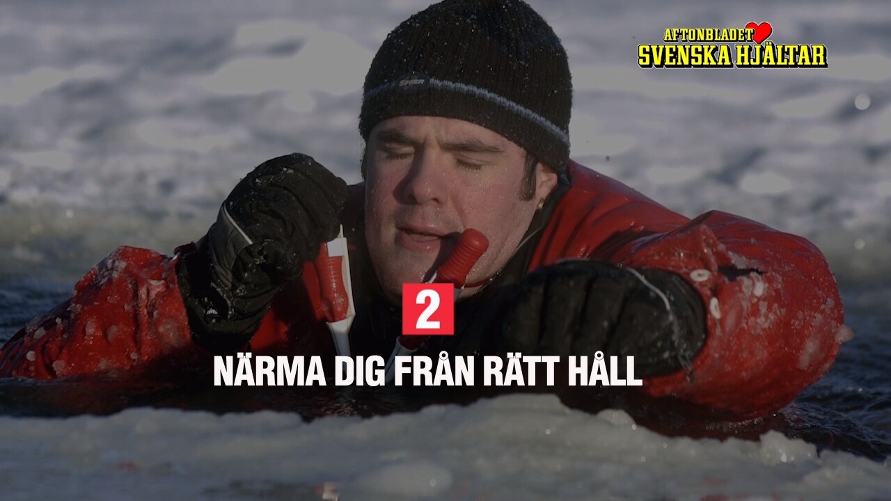 Så räddar du någon som gått igenom isen