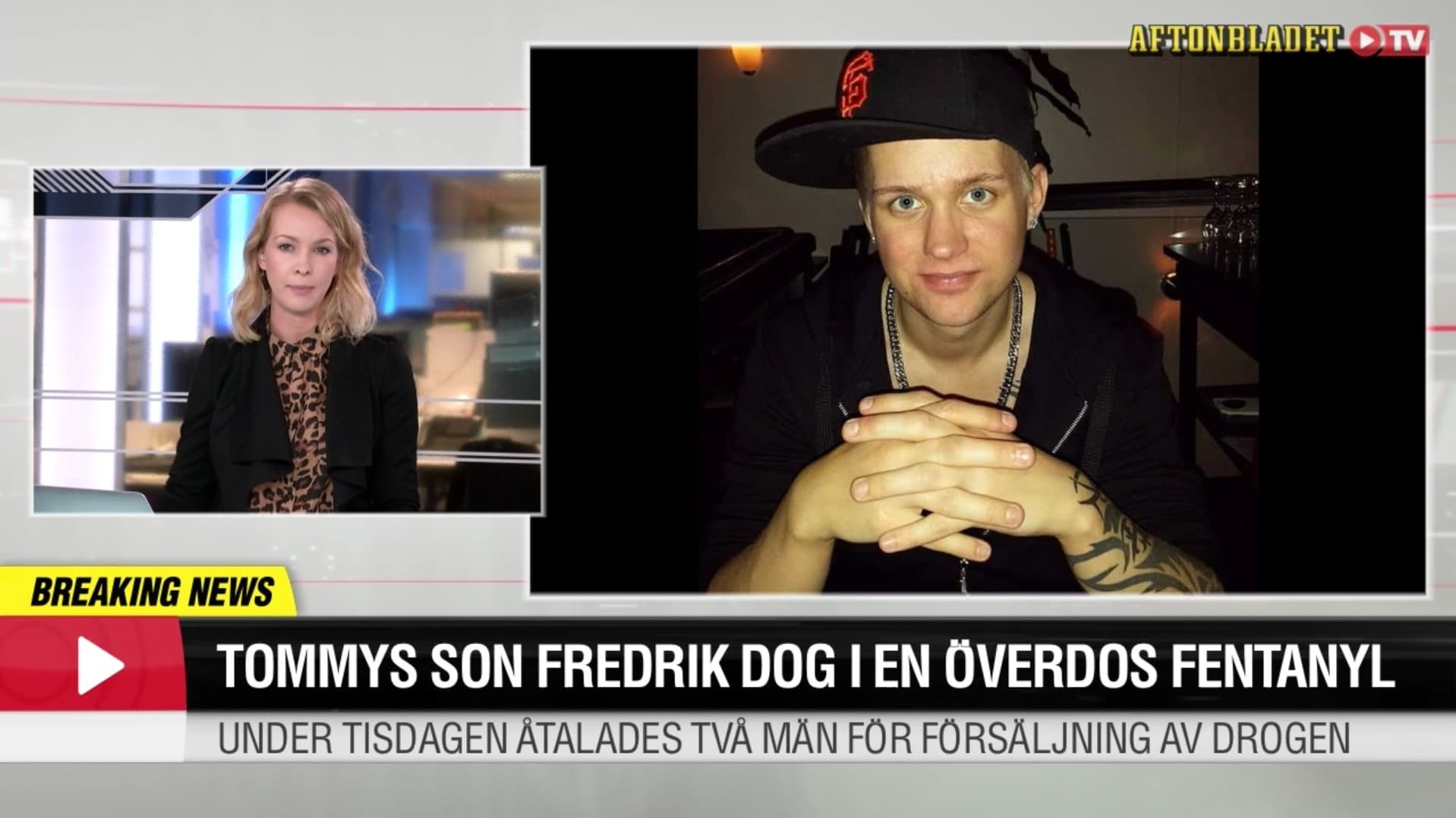 Tommy Janssons son dog i en överdos av fentanyl