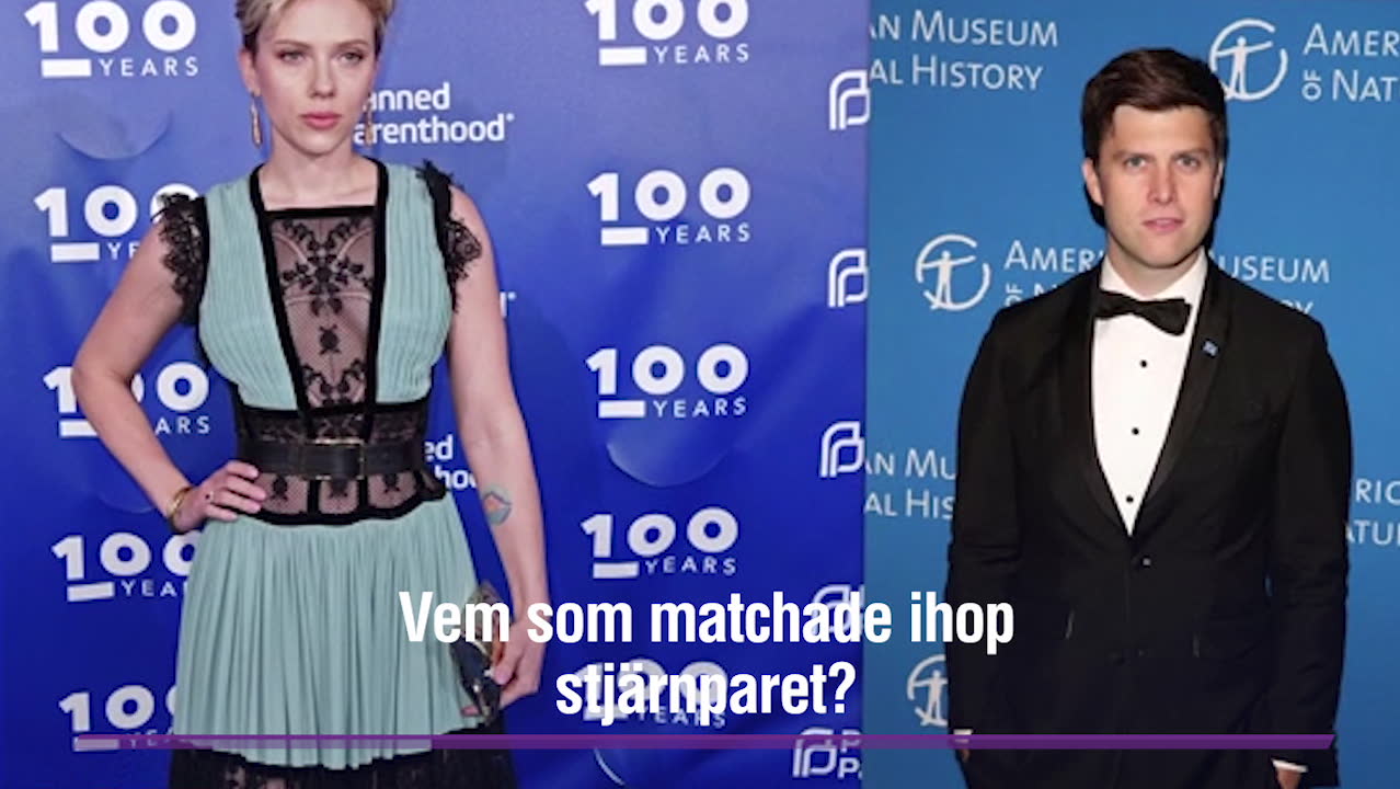 Komikern fixade ihop Scarlett Johansson och Colin Jost