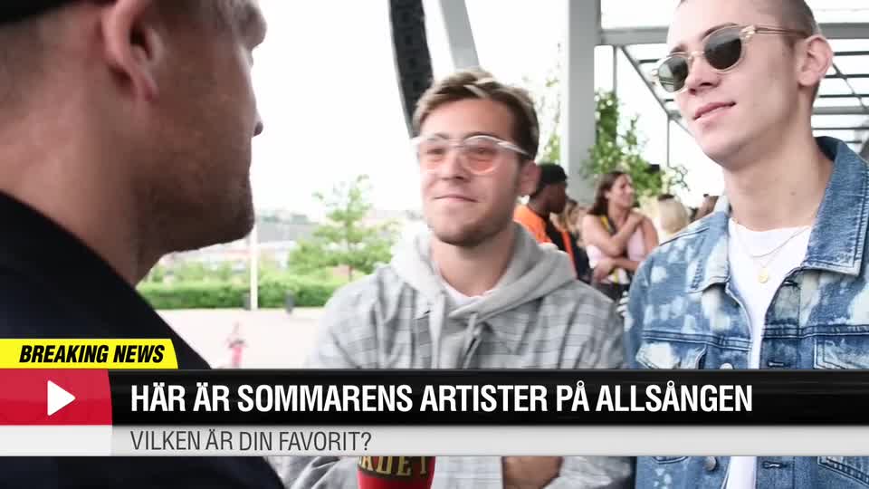 Här är sommarens artister på allsången