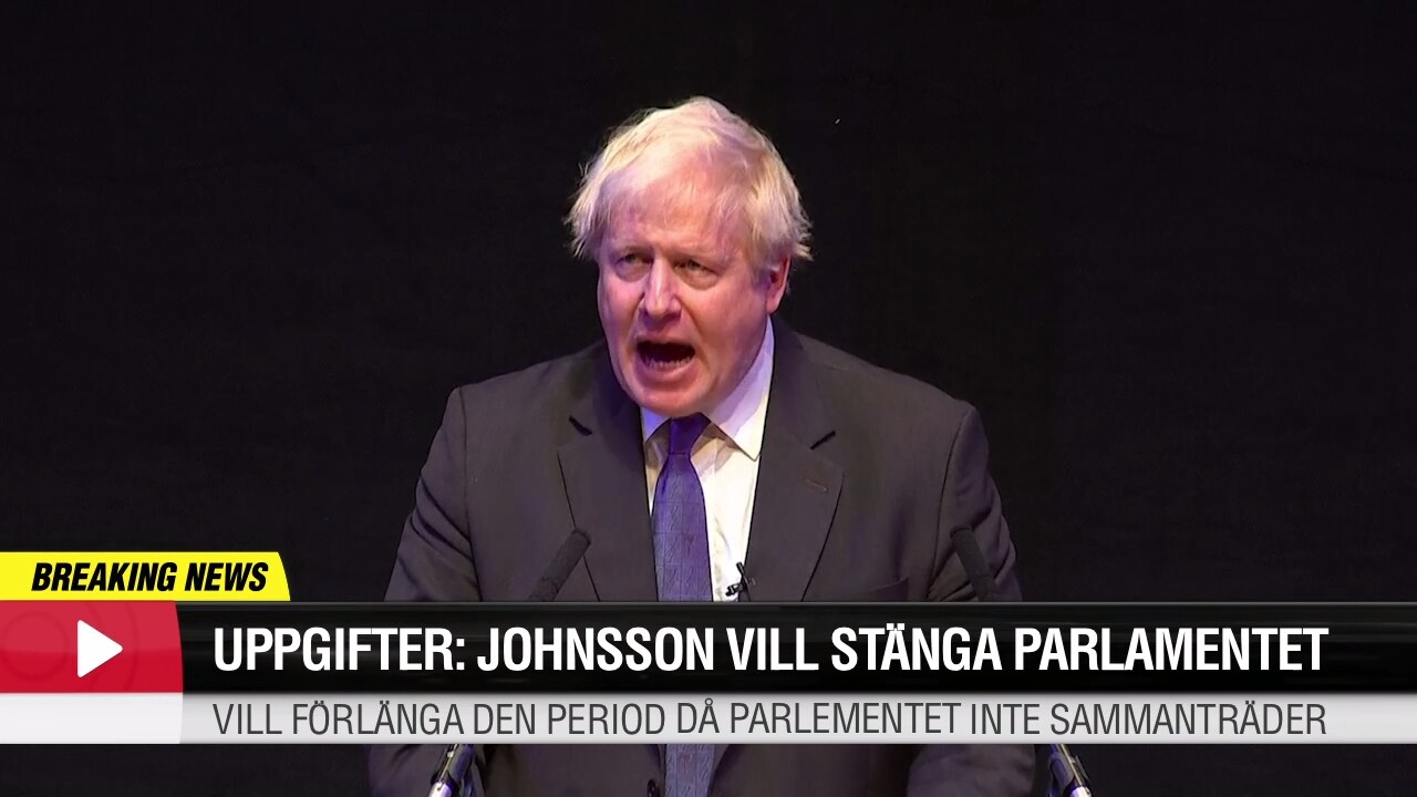 Uppgifter: Johnson vill stänga parlamentet