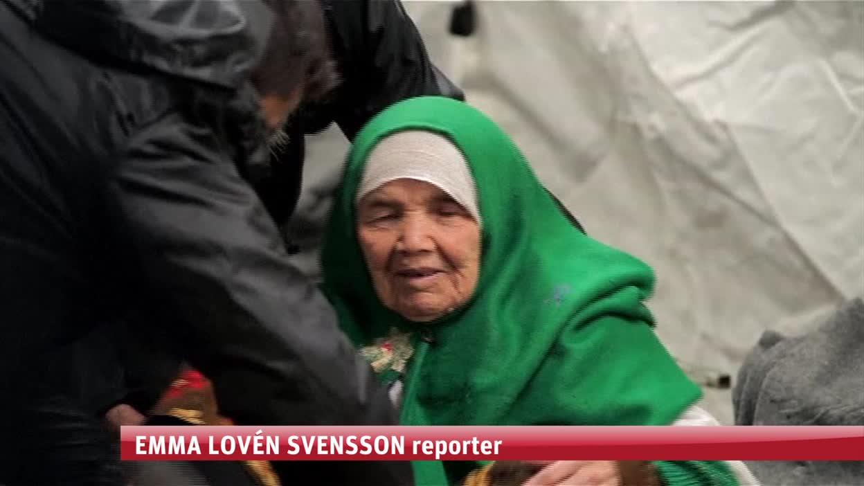 105-årig flykting på väg till Sverige