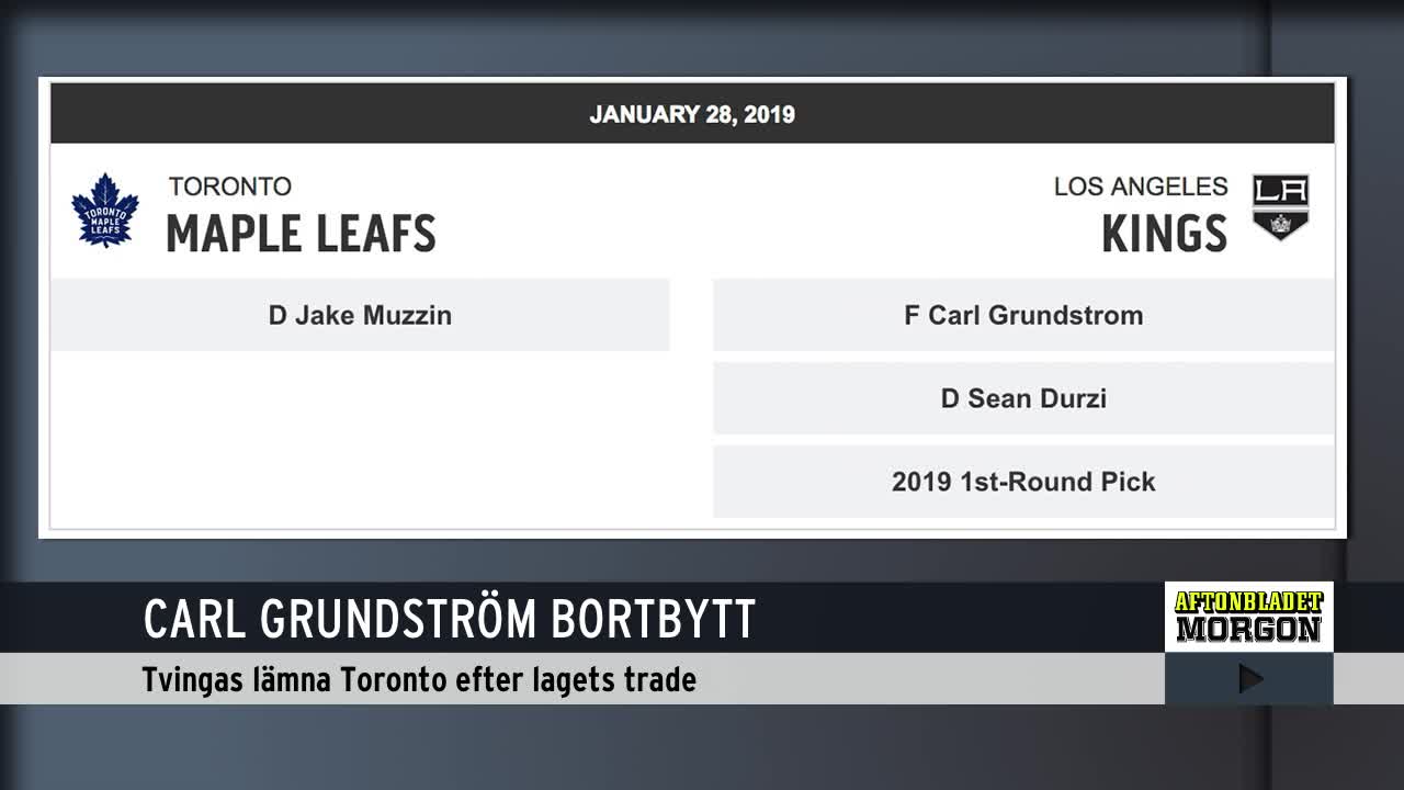 Svensken bortbytt av Toronto i natt