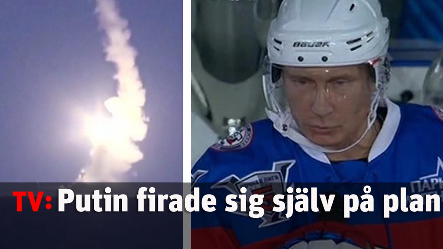 Putin spelade hockey på sin 63-årsdag