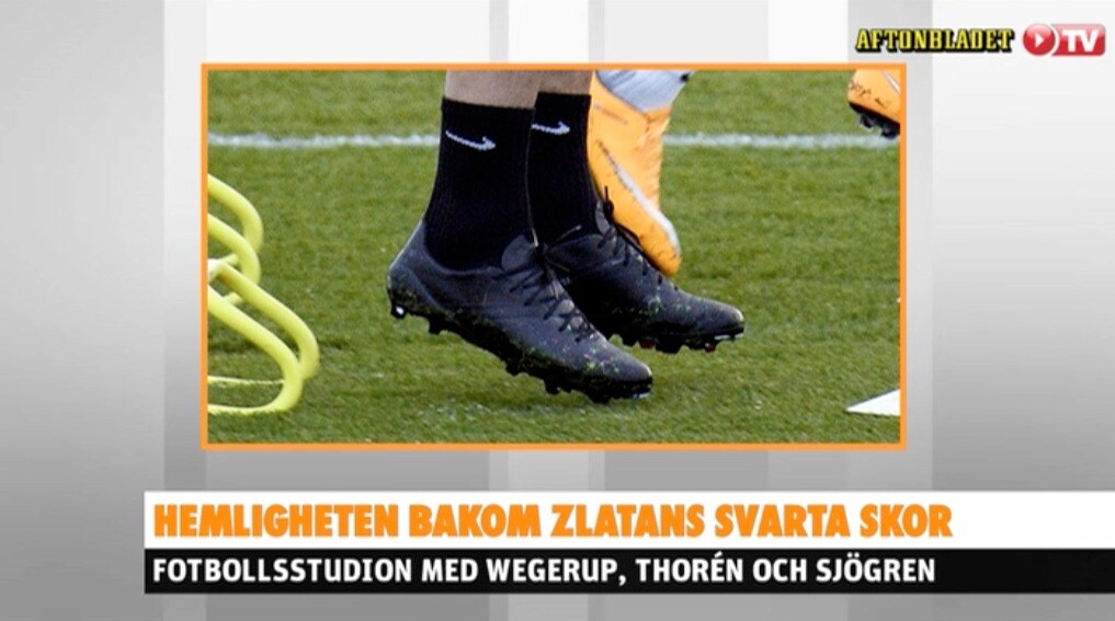 Hemligheten bakom Zlatans svarta skor