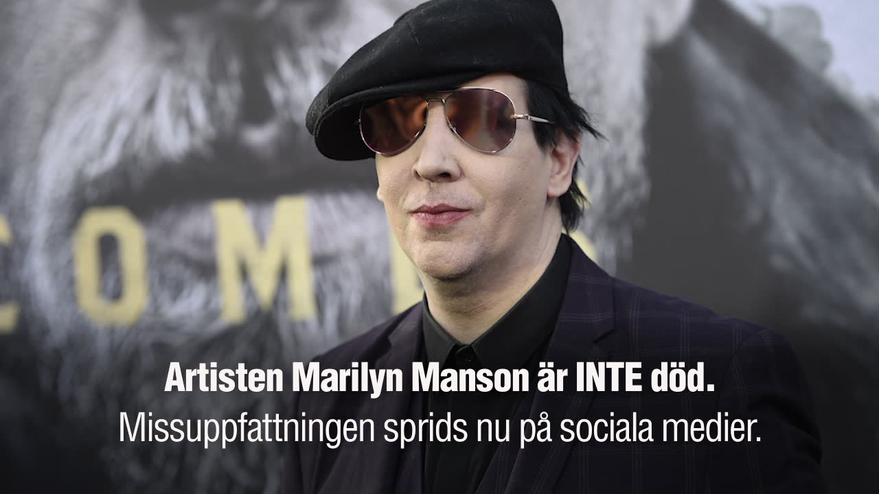 Fansen sörjer fel Manson – tror att rockstjärnan är död