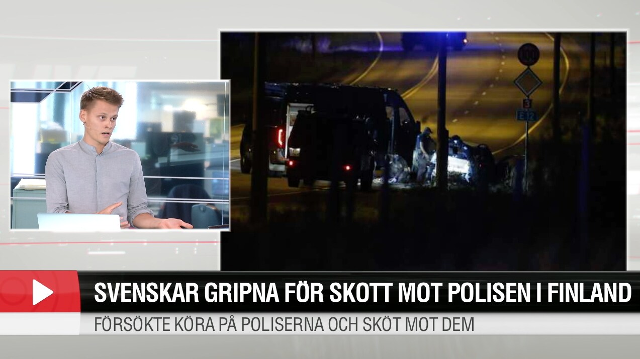 Svenskar gripna för skott mot polisen i Finland