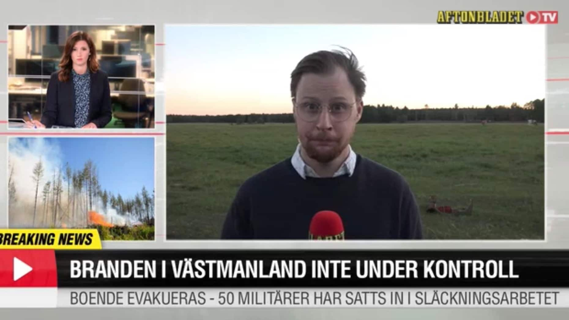 Branden i Västmanland inte under kontroll