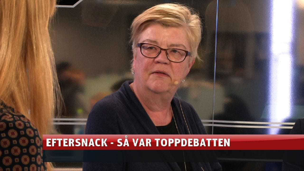 Lena Mellin analyserar EU-kandidaternas debatt i SVT