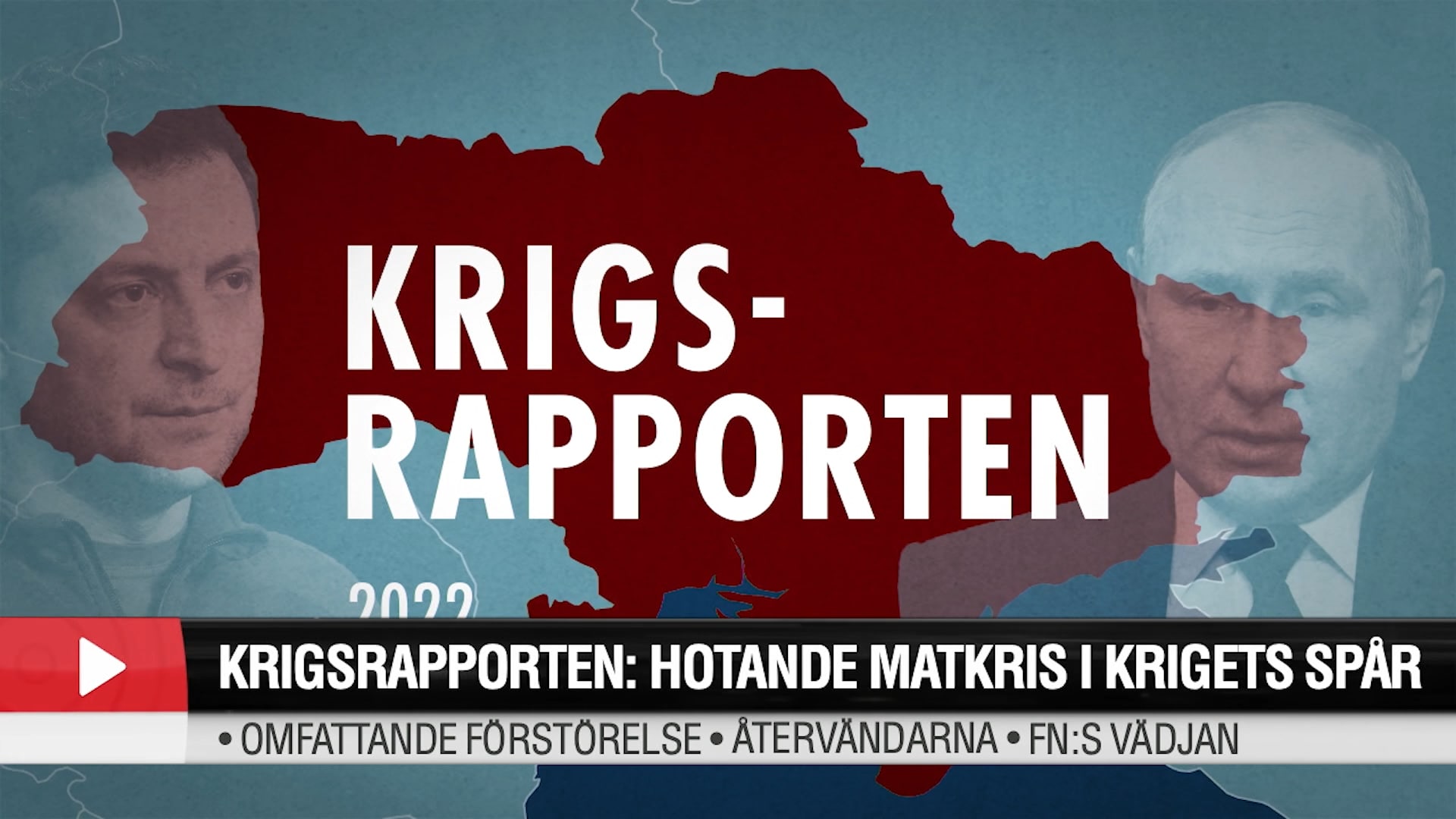 Krigsrapporten: Matkris hotar i krigets spår