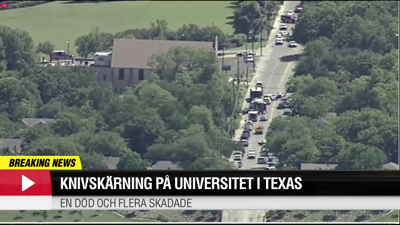 Knivskärning på universitet i Texas