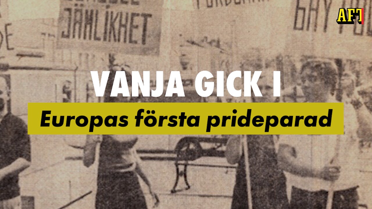 Vanja gick i Europas första prideparad