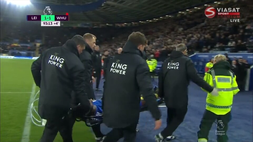 Otäcka bilderna - skräckskada på Amartey