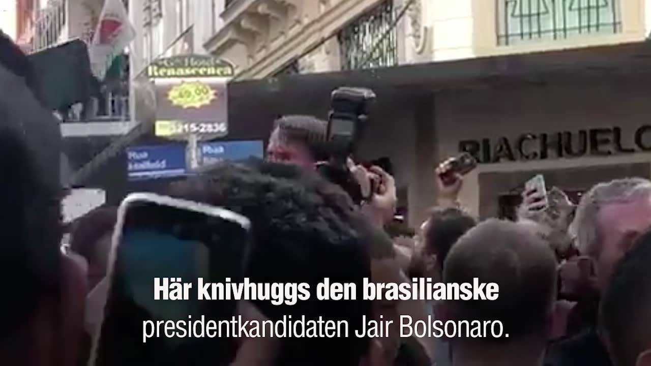 Här knivhuggs presidentkandidaten